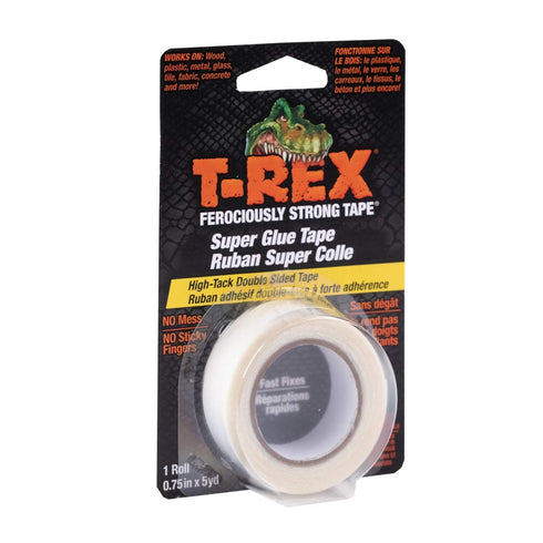 T-Rex Double Sided Super Glue Tape, 0.75 Inches by 5 Yards...