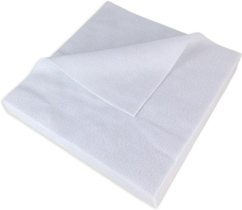 Jtnohx Soft White Felt, Flexible Felt Fabric for Toy Handwork, 1.4mm Thick 12"x12" Felt Sheets for DIY Craft and Sewing Projects...