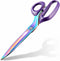 Fabric Scissors, Ultra-Sharp Stainless Steel Sewing Scissors, Professional Titanium Coating Tailor Scissors, Clothing Scissors for Home, 10.5 Inch...