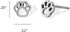 Boma Jewelry Sterling Silver Paw Print Stud Earrings...