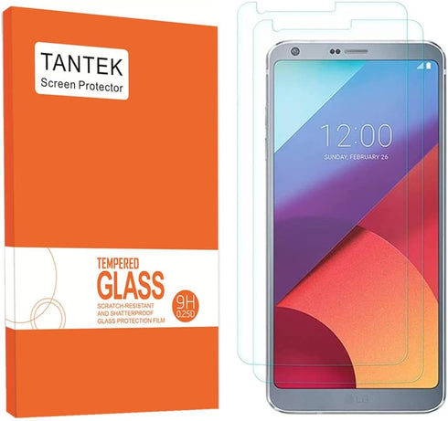 [2-Pack Screen Protector for LG G6,Tempered Glass Film,Ultra Clear,Anti Scratch,Bubble Free,Case Friendly...