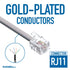 InstallerParts RJ11 Modular Telephone Cord Extension- Straight Wiring, Silver (7FT)...