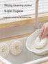 4Pcs Dishwashing Sponges with 2Pcs Suction Cups - Premium Dual-Sided Kitchen Dish Scrubber Cleaning Brush...