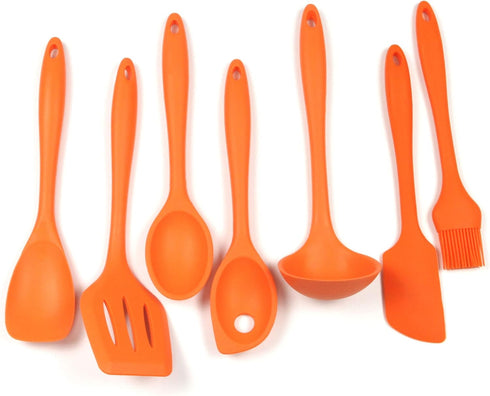 Chef Craft Premium Silicone Spoon Spatula, 11.5", Orange...