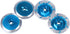 4-Pack 1/10 RC Car 12mm Aluminum Hex Brake Disc Wheel Hubs Adapters Spacers for 1/10 Sakura Racing On-Road Car Tires (Sky Blue)...