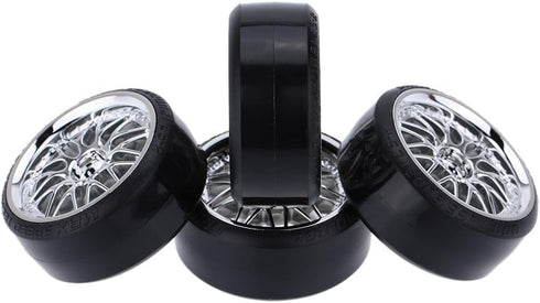 GoolRC 4PCS/Set 1/10 Drift Car Tires Hard Tyre Replacement for Traxxas HSP Tamiya HPI Kyosho On-Road Drifting Car...