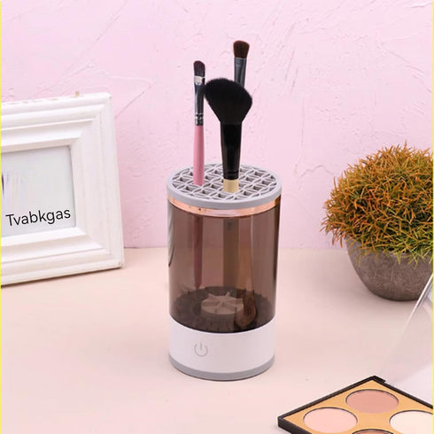 Electric Makeup Brush Cleaner, Makeup Brush Cleaning Machine, Makeup Brush Cleaner, Automatic Rotating Makeup Brush Cleaner For Various Makeup Bru...