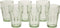 Bormioli Rocco Rock Bar 12.5 oz. Long Drink Stackable Tempered Beverage Glasses for Cold Drinks, Water, and Cocktails, Set of 6, Mint Green...