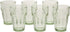 Bormioli Rocco Rock Bar 12.5 oz. Long Drink Stackable Tempered Beverage Glasses for Cold Drinks, Water, and Cocktails, Set of 6, Mint Green...