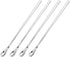 uxcell 4Pcs Stainless Steel Mixing Spoon 7.6 Inch Cocktail Stirrer Bar Spoon Drink Stirring Spoon with Long Handle for Bar Cocktail Ice Tea, Silve...