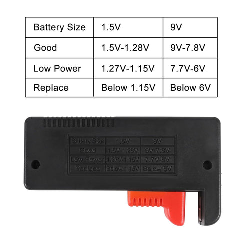 4PACK Battery Tester, Universal Battery Checker Small Battery Testers for AAA AA C D 9V 1.5V Button Cell Household Batteries ?Model?BT-168 PRO?...