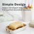 Bamboo Soap Dish, Bar Soap Holder Self Draining Soap Dishes for Shower Bathroom Kitchen Sink, Eco-Friendly Wooden Soap Savers Drainage Soap Holder...