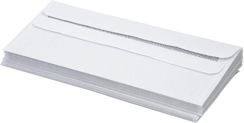 LUXPaper #10 Business Envelopes | Security Tint | Simple Seal | 4 1/8" x 9 1/2" | White | 24lb. Text | 50 Qty...