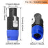 for Speakon Connector NL4FC Speaker Audio Cable Adapter, 4 Pole Male Plug DIY Wire Screw Twist Lock Head for Neutrik for Speakon NL4FC NL4FX NLT4X...