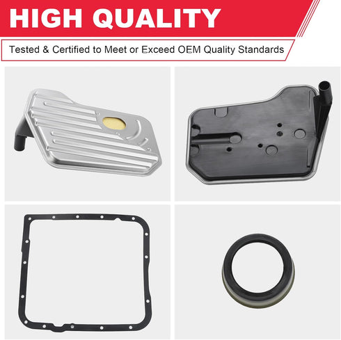 4l60e Automatic Transmission Filter Kit with Gasket Compatible with Buick Cadillac Chevy GMC Replaces# TF289...