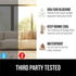 Gorilla Guard Two Way Sun Blocking Window Privacy Film, Strong Static Clings to Glass Windows, Peel and Stick, Removable No Residue Stickers, Deco...