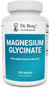 Dr. Berg's Magnesium Glycinate 400mg - Fully Chelated Magnesium Glycinate Capsules for Stress, Calm, Relaxation & Sleep Support - includes Magnesi...