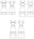 Butterick Misses' High Waisted Dress Sewing Pattern Kit, Design Code B6872, Sizes 8-10-12-14-16...