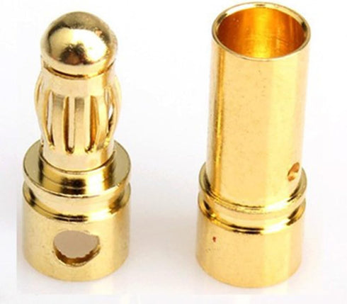 20 Pairs 3.5mm Male & Female Gold Banana Plug Bullet Connector Plug for RC Battery ESC Motor +1 Lipo Battery Strap...