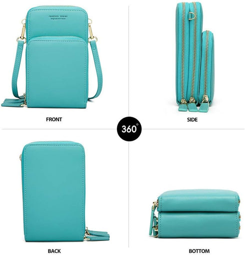 myfriday Small Crossbody Cell Phone Bag for Women, Mini Over Shoulder Handbag Purse with Credit Card Slots...