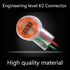 UY Wire to Wire Connector K2,SINCODA 100PCS Waterproof Gel-Filled Orange Clear Button Telephone Wire Connectors UY2 Butt Splice Connector K2 Netwo...