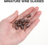 Toddmomy Doll Glasses Mini Wine Glasses 10Pcs Miniature Dollhouse Wine Glasses 1: 12 Kids Dollhouse Kitchen Toys Dollhouse Accessories Miniature B...