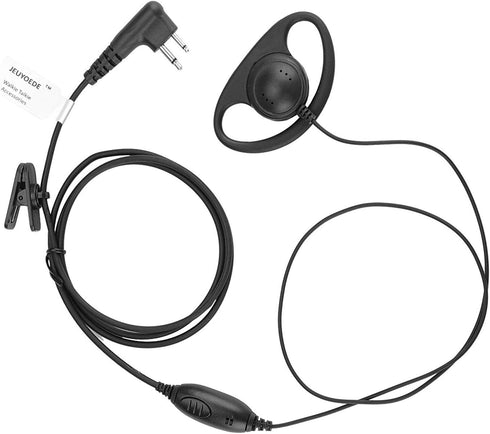 CLS1110 D Shape Earpiece Surveillance Headset with Mic Compatible with Motorola Two Way Radio RMM2050 XU2600 CLS1410 CP200 GP300 PR400...