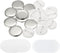 PATIKIL 1.25inch Button Parts, Blank Button Making Supplies,50Pcs Round Badge Parts DIY Pin Maker Kit for Button Maker Machine with Metal Cover Pl...