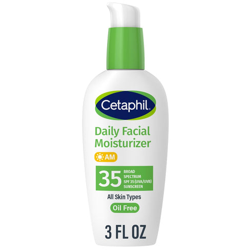Cetaphil Face Moisturizer, Daily Oil Free Facial Moisturizer with SPF 35, For Dry or Oily Combination Sensitive Skin, Fragrance Free Face Lotion (...