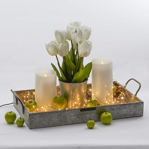Sterno Home 66' USB-Powered LED Fairy Lights, Copper Wire...