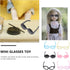 TOYANDONA 40pcs Doll Glasses, Miniature Doll Eyeglasses Mini Doll Costume Accessories for Dollhouse Crafts (Random Color) Miniatures for Crafts...