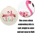 YANCAIYUNL Embroidery Kit for Beginners Flamingo Cross Stitch Embroidery Starter Kit DIY Handmade Needlework for Adults Beginner Tool Kit...