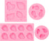 Silicone Fruit Snack Molds, 3D Strawberry Lemon Fondant Baking Molds, Mini Pineapple Grape Chocolate Molds for Cake Decoration Cupcake Topper Cook...