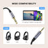 MOSWAG 3.5mm to 2.5mm Male Audio Cable Compatible with Bose 700 QuietComfort QC45 QC35II QC35 QC25 Noise Cancelling Headphones, JBL E45BT E55BT E6...