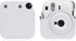 PU Leather Camera Case Compatible with Instax Mini 12 Instant Camera with Adjustable Strap and Pocket (White)...