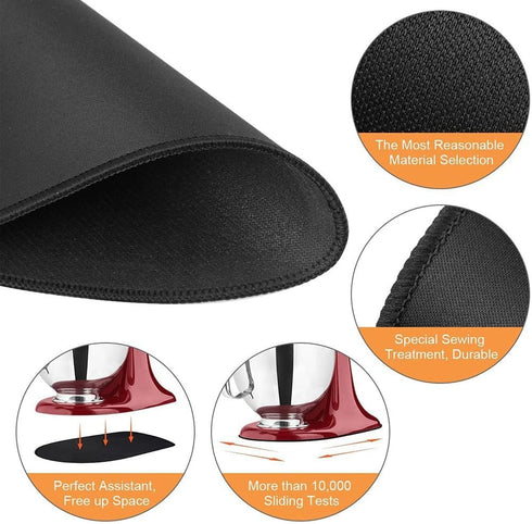Mixer Slider Mat Noise Reduction Countertop Mover Pad Black Mixer Mover Sliding Mat Stand Mixer Accessories Countertop...
