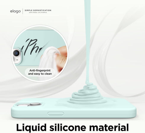 elago Compatible with iPhone 14 Case, Liquid Silicone Case, Full Body Protective Cover, Shockproof, Slim Phone Case, Anti-Scratch Soft Microfiber ...