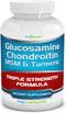 Glucosamine Chondroitin, MSM & Turmeric Dietary Supplement - 248 Capsules...