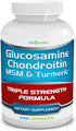 Glucosamine Chondroitin, MSM & Turmeric Dietary Supplement - 248 Capsules...