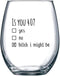 40th Birthday Gifts for Women and Men Wine Glass - Funny Is You 40 Gift Idea for Mom Dad Husband Wife – 40 Year Old Party Supplies Decorations for...