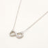 Rhodium Plated 925 Sterling Silver Infinity Necklaces for Women, 18 Inch...