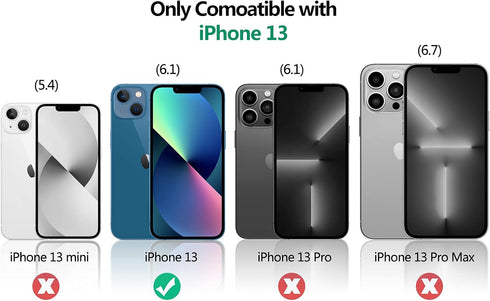 Compatible with iPhone 13 Case 6.1 inch with Ring Holder Kickstand Clear Soft Silicone Flexible Shockproof TPU Cover Transparent Protective Phone ...