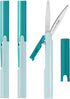 PLUS Pen Style Compact Twiggy Scissors with Cover 3-Pack Turquoise...
