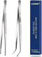 8 Inch Stainless Steel Tongs with precision serrated tips for surgical & sea food,Heavy Duty Tongs for Cooking Crafting Repairing...