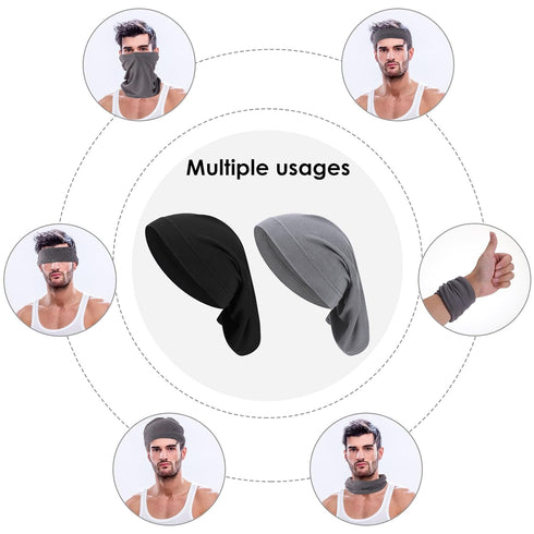 Spandex Dreadlocks Bands Unisex Tube Cap Elastic Long Hair Dreads Head Wraps Wide Headband Soft Braids Sleeping Cap Locks Headbands Accessories fo...