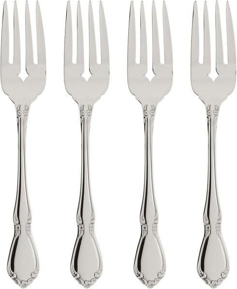 Oneida Chateau Fine Flatware Set, 18/8 Stainless, Set of 4 Salad Forks...