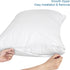 4 Pack Pillow Protector with Zipper Breathable & Noiseless 100% Waterproof Pillow Cases Standard Size 20''×26'' White Pillow Covers......