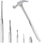 Small Hammer 6 in 1 Metal Hammer & Screwdriver, Multitool Camping Hammer Set Screwdriver Hammers Tools Mini Hammer with Screwdriver Hammers Hand T...