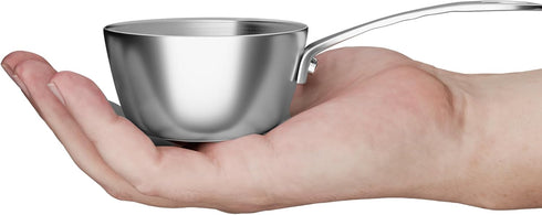 Macevia Mini Sauce Pan,18/8 Stainless Steel Butter Warmer Mini Pan Cooking Sauce Cup with Handle For All Stoves Multipurpose Use for Home Kitchen ...