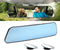 Kitbest Rear View Mirror, Universal Clip On Rearview Mirror, Wide Angle Mirror, Interior Rear View Mirror, Anti Glare Rearview Mirror, Blue Tint C...